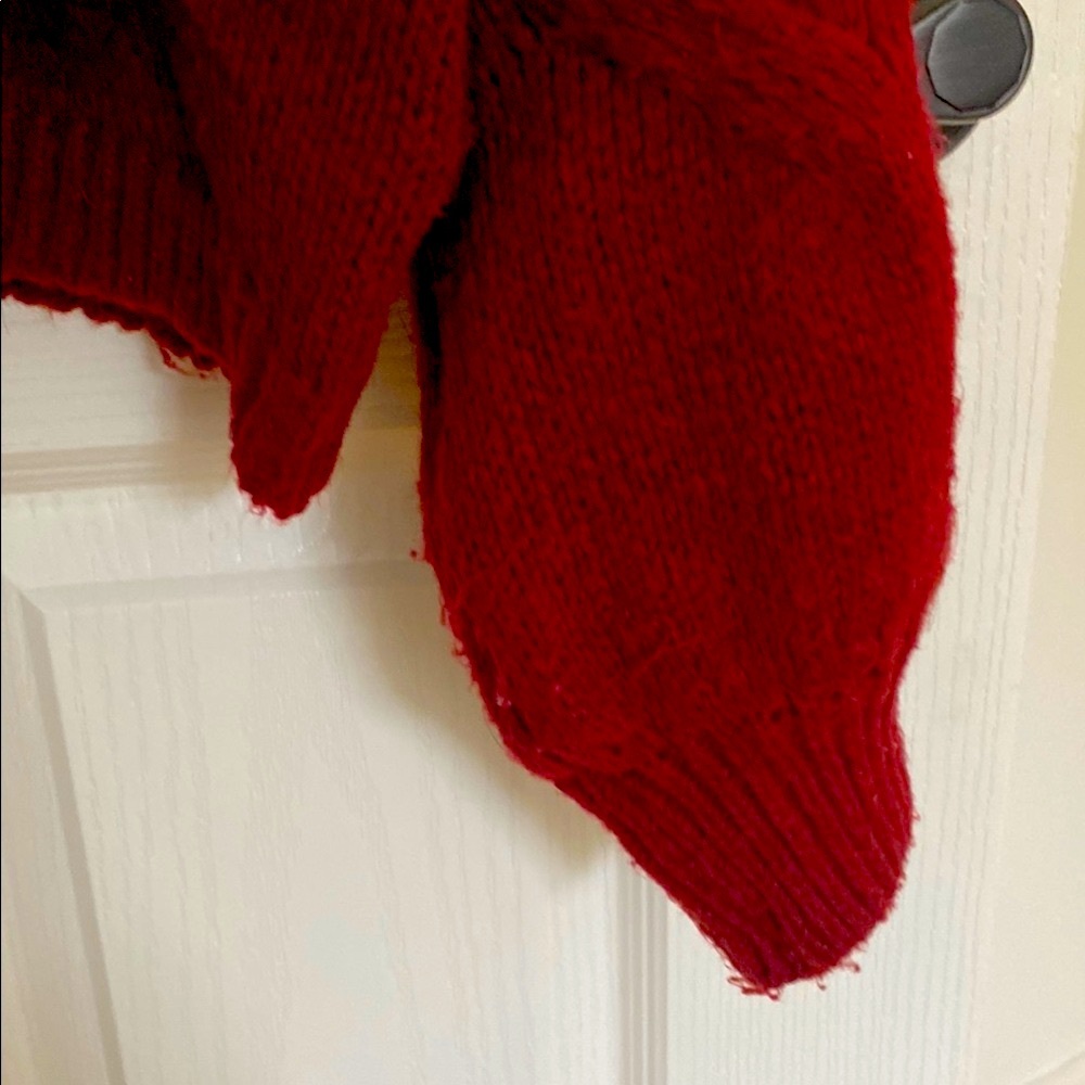 Dip Cozy Cranberry Red Turtleneck Sweater - Picture 2 of 6